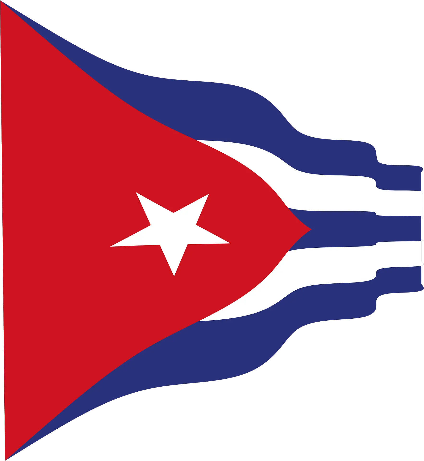 Cuba Wavy Flag Clipart Clip Art Png Cuba Flag Png