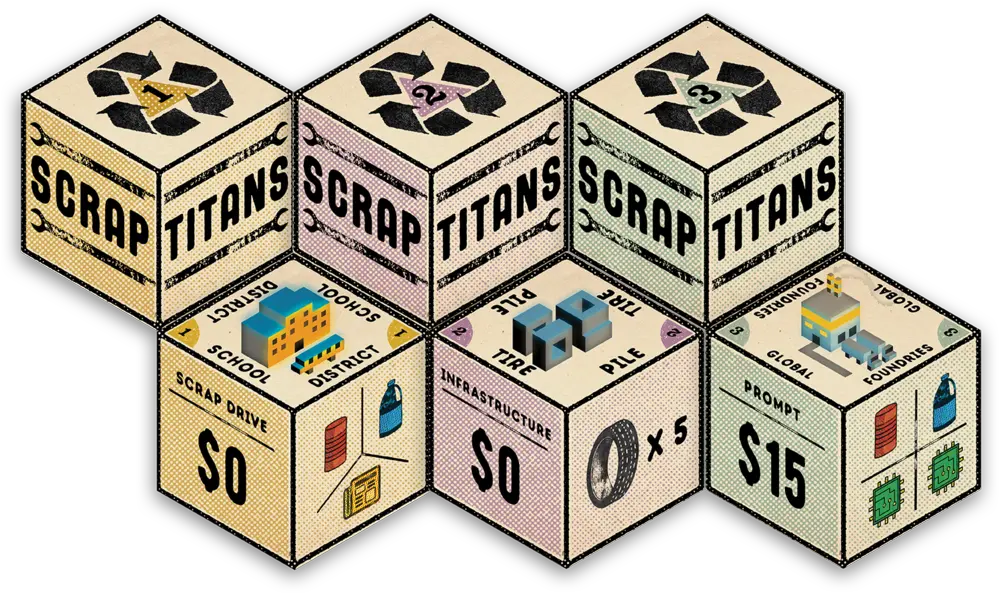 Scrap Titans Arrigames Cardboard Packaging Png Titans Png