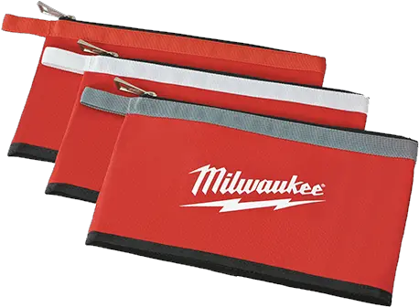 3pk Zipper Pouch Milwaukee Tools Png Zipper Transparent