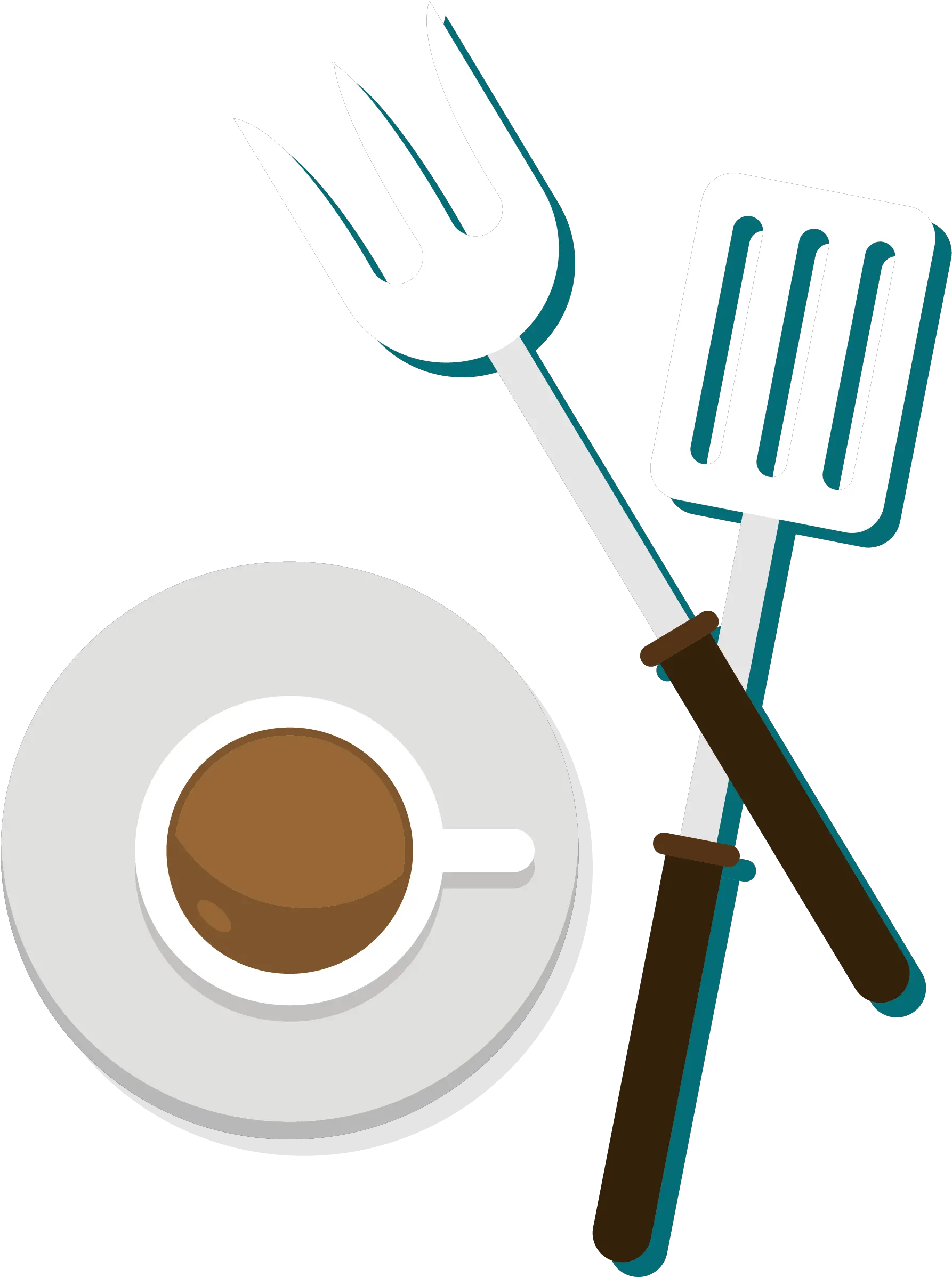 Spoon And Fork Clipart Portable Network Coffee Cup Png Spoon Fork Icon