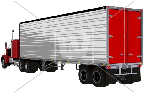 Red Semi Truck Png