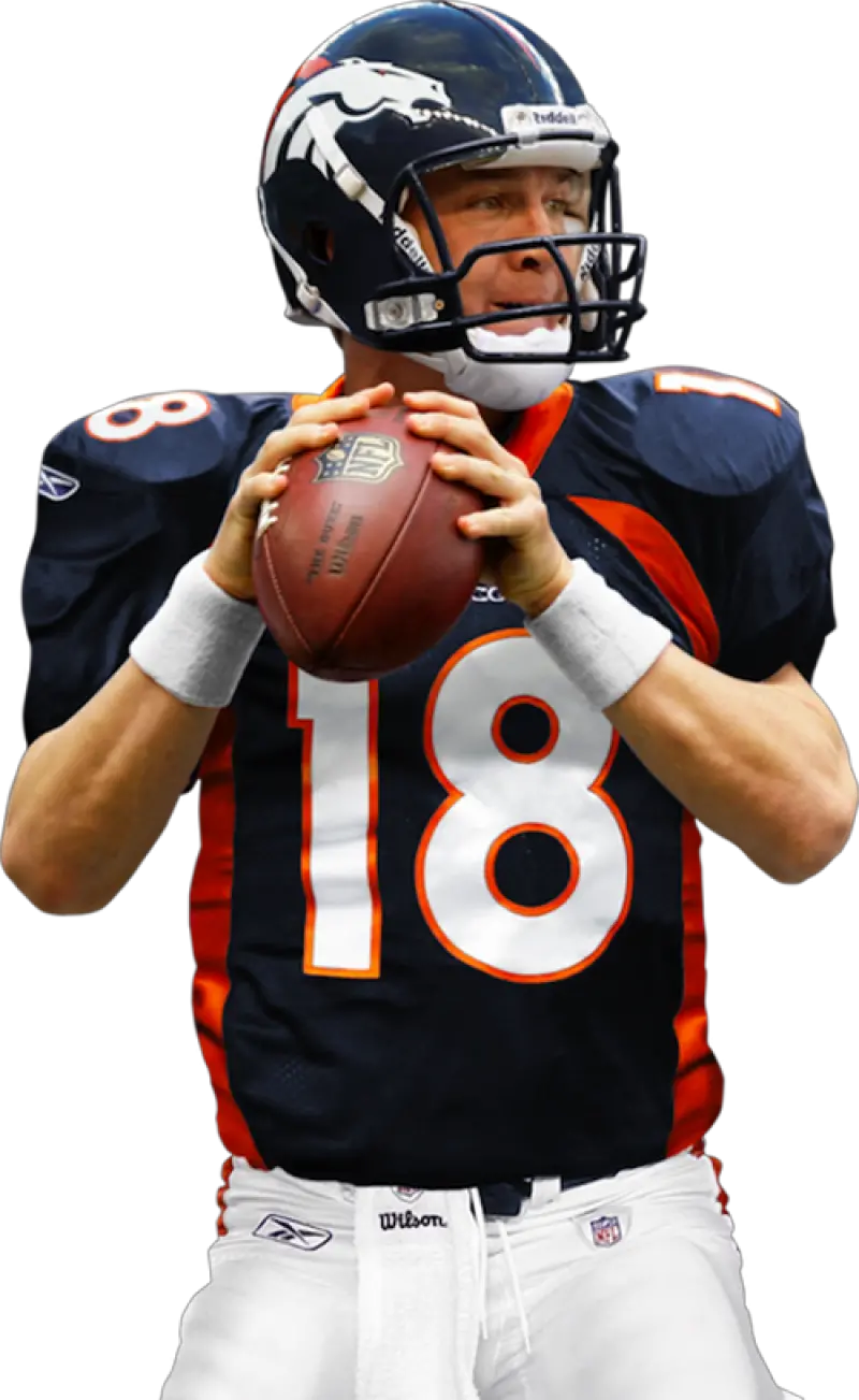 American Football Player Png Image Peyton Manning Transparent Broncos Png