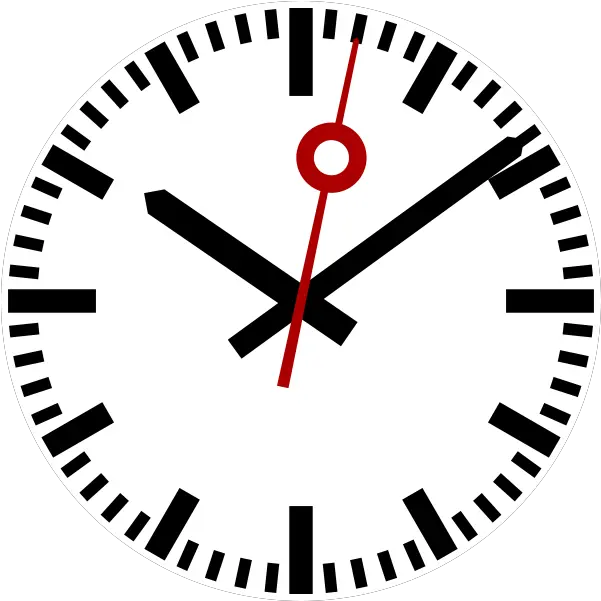 Fileswiss Railway Clocksvg Wikimedia Commons Transparent Clock Png Clock Icon No Background