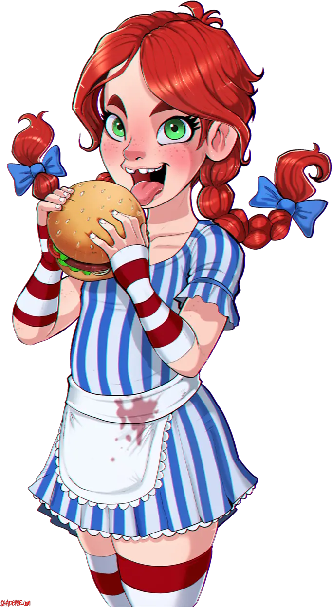 Wendyu0027s Logo Png Hamburger Fast Food Cartoon Anime Shadbase Wendys Wendys Logo Transparent
