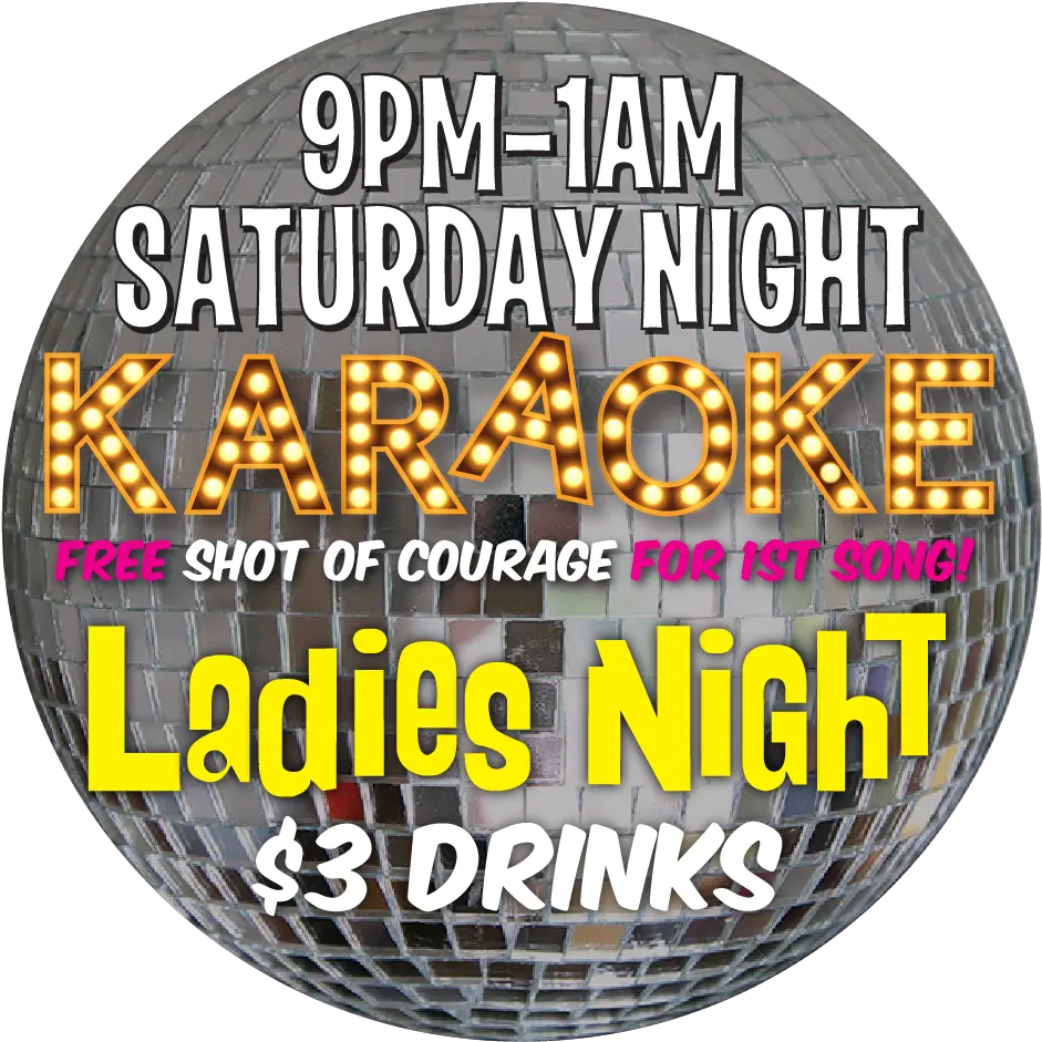 Saturday Night Karaoke Ladies U2014 Bluff Street Bar Circle Png Karaoke Png