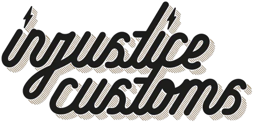 Injustice Customs Visla Graphic Calligraphy Png Injustice Logo