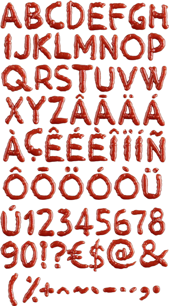 Fresh Ketchup Font Handmadefont Ketchup Font Png Ketchup Transparent