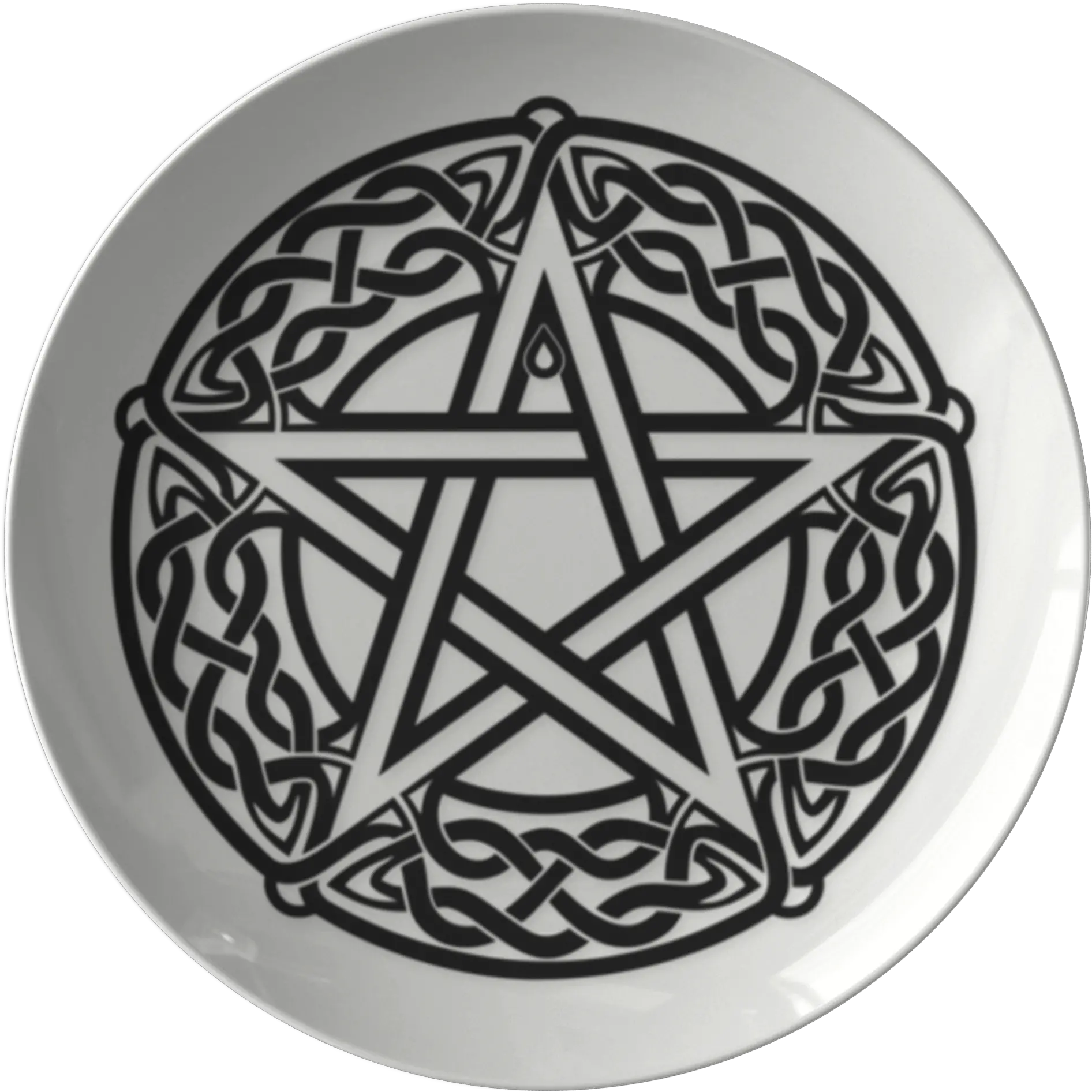 Download Wicca Pentacle Plate Full Size Png Image Pngkit Celtic Pentacle Pentacle Png