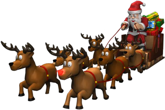 Rudolph Santa Claus Reindeer Christmas Cartoon Png Rudolph Png