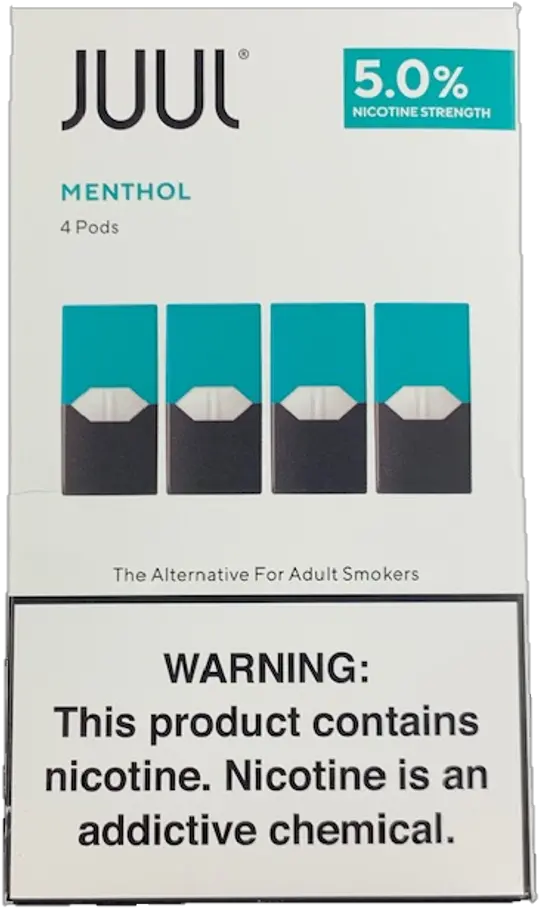 Juul Pods Menthol 5 4 Pack Pods Juul Tobacco Classic Png Juul Transparent