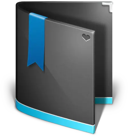Favorites Folder Black Icon Antares Icons Softiconscom Folder Icon Black Blue Png Black Folder Icon