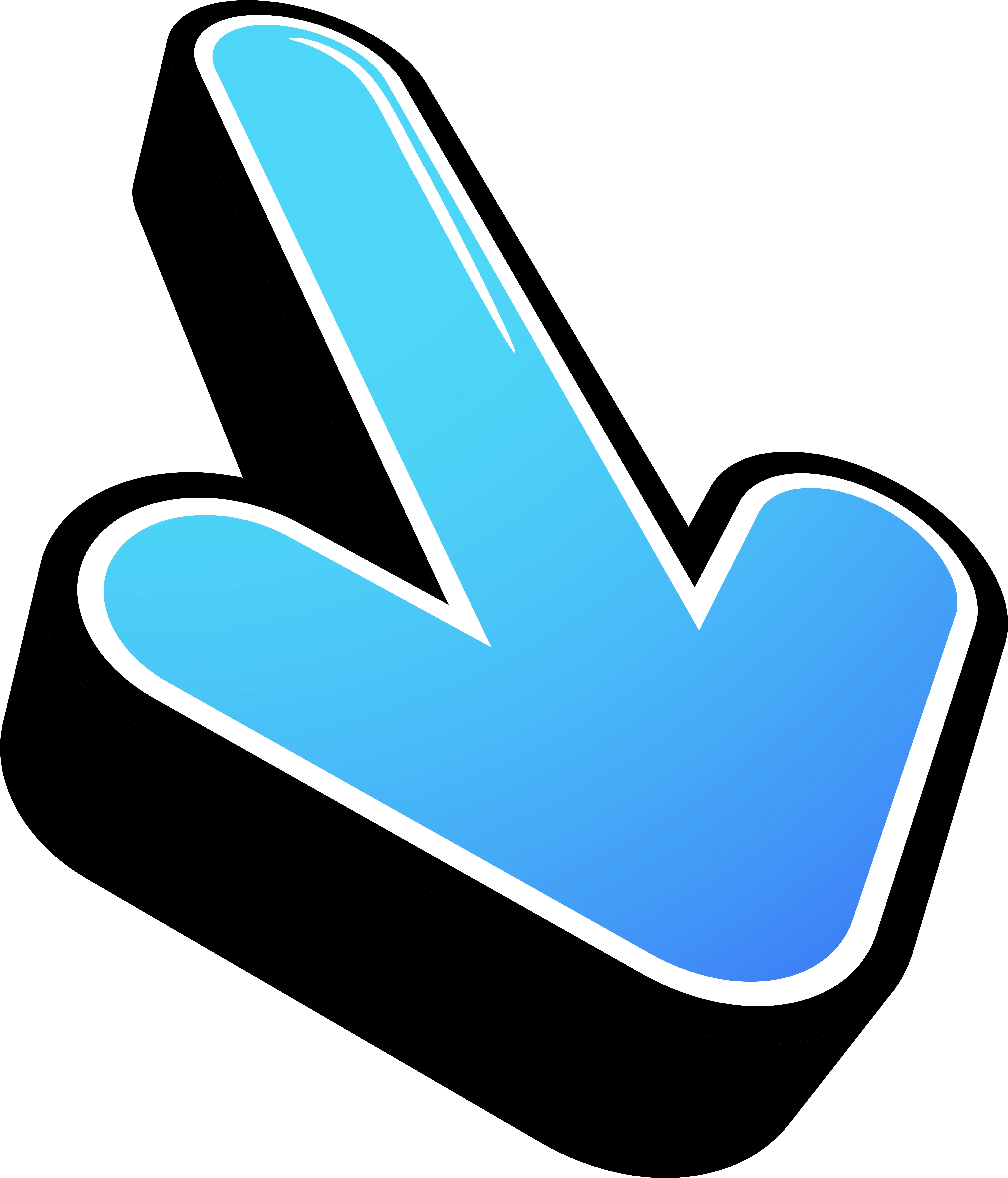 3d Arrow Blue Transparent Png Clip Art Image Flecha En 3d 3d Arrow Transparent Background Flecha Png