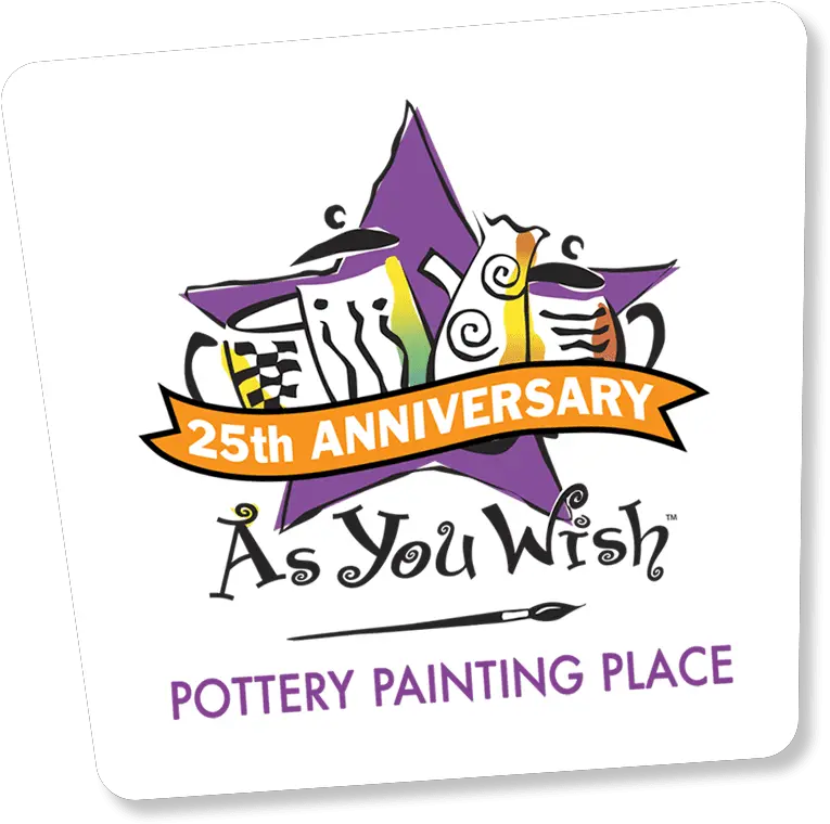As You Wish Pottery Painting Place You Wish Painting Logo Png Wish Logo Png