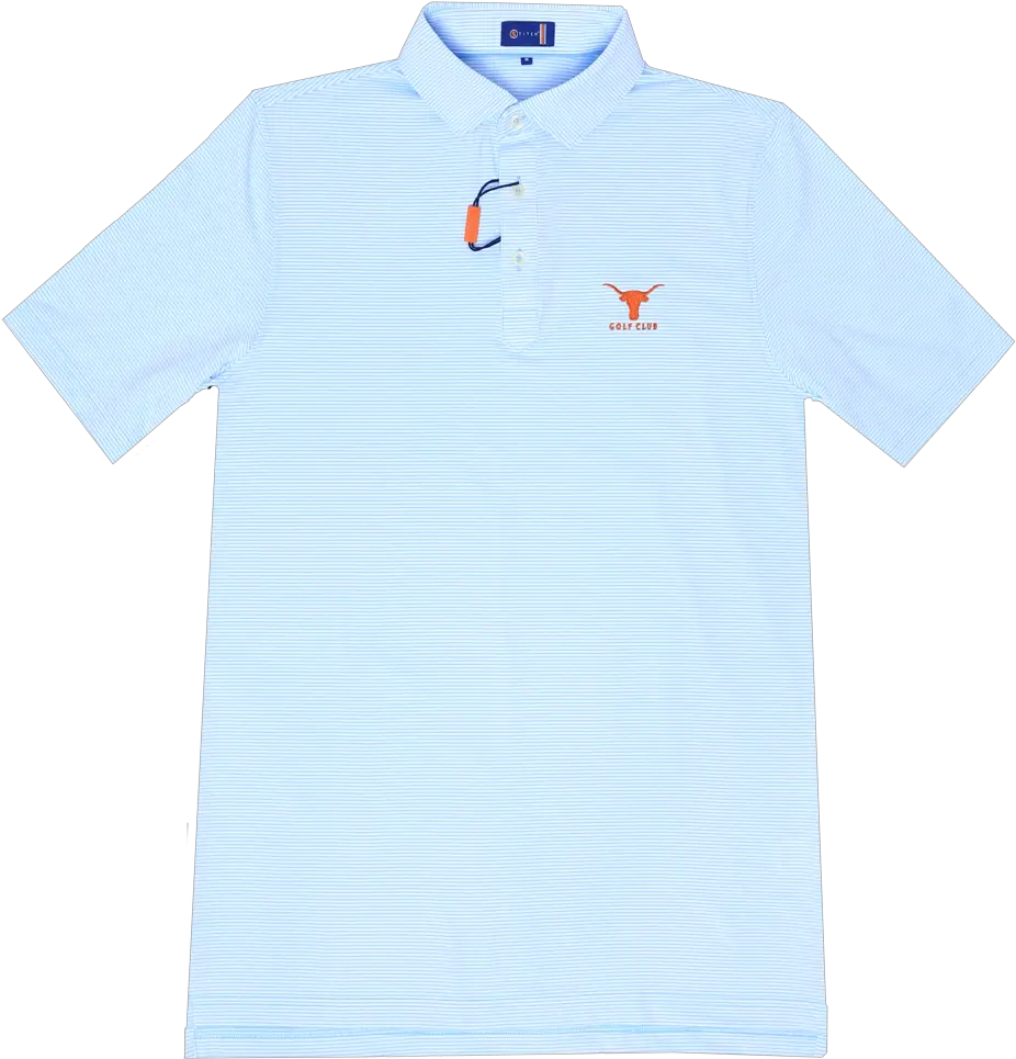 Stitch Golf Ut Ascari Stripe Polo U2014 The University Of Texas Club Polo Shirt Png Stitch Png