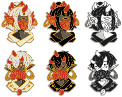 Oni Enamel Pins Sherms Oni Enamel Pin Png Oni Png