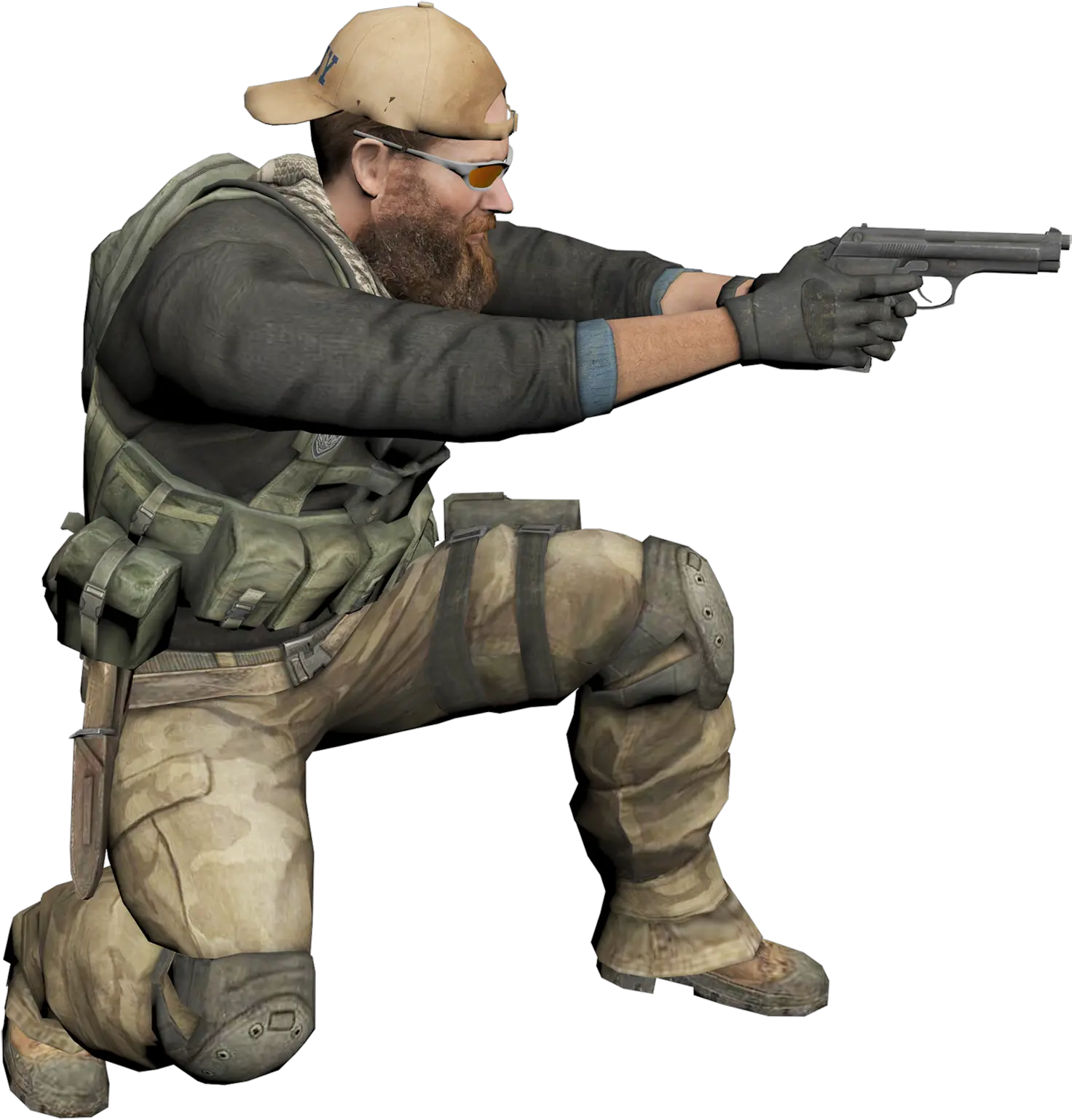 Man Soldier Gun Side View Dusty Clipart Png U2013 Clipartlycom Man With Gun Png Vest Png