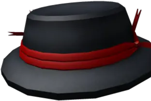 Red Ribbon Banded Cap Fedora Png Red Cap Png