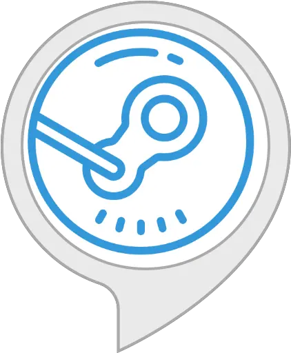 Amazonin Steam Status Alexa Skills Steam Games White Icon Png Blue Steam Icon