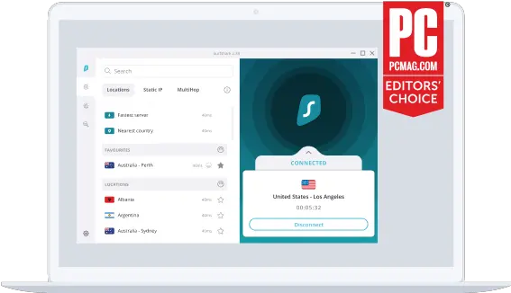 Download A Premium Vpn For Windows Pc Surfshark Technology Applications Png Red X On Wifi Icon Windows 7