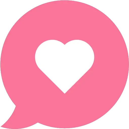 Love Speech Bubble Flat Icon Png Conversation Love Icon Pink Conversation Icon Png