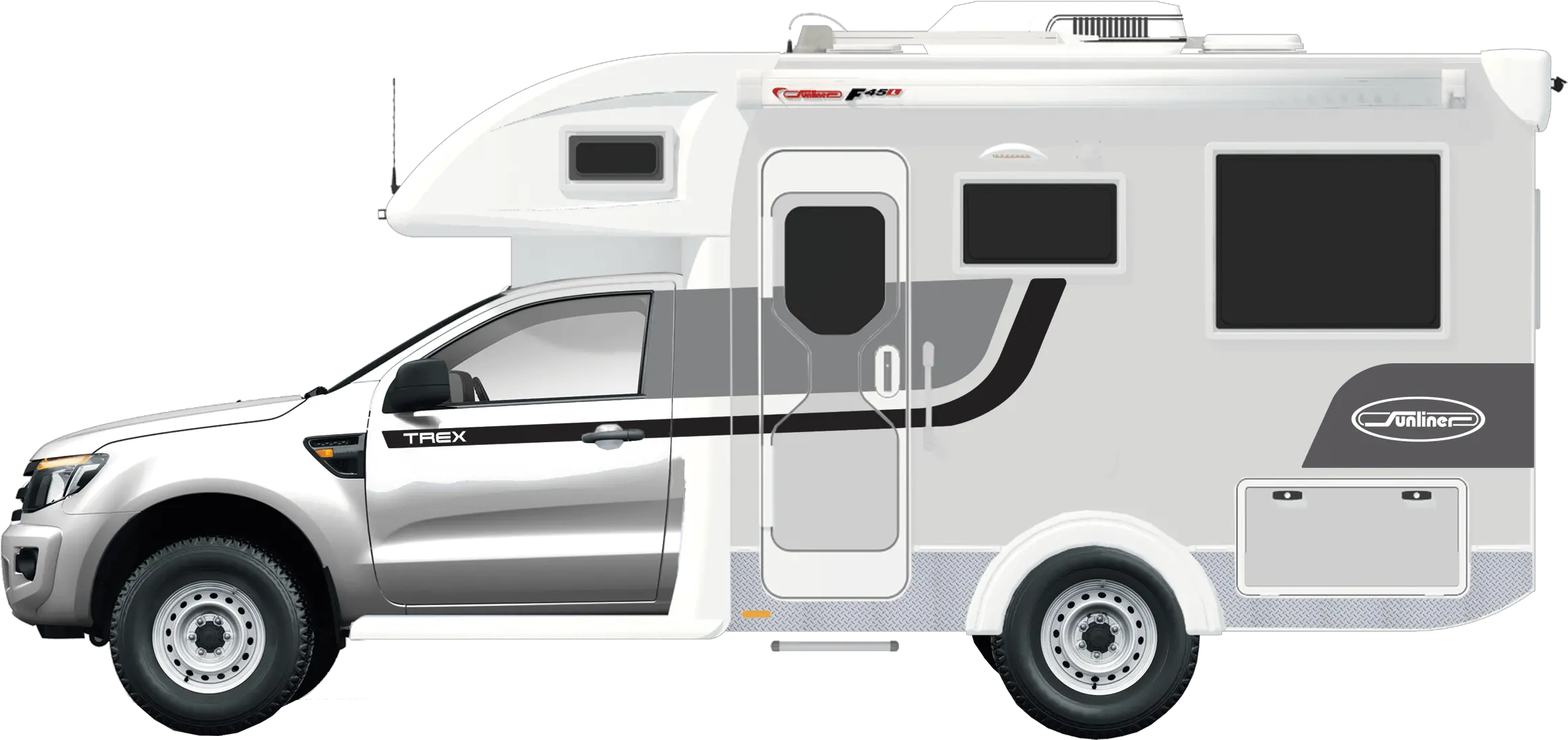 Trex U2013 Sunliner Motorhome The Smallest Dropdown Bed Commercial Vehicle Png Trex Png