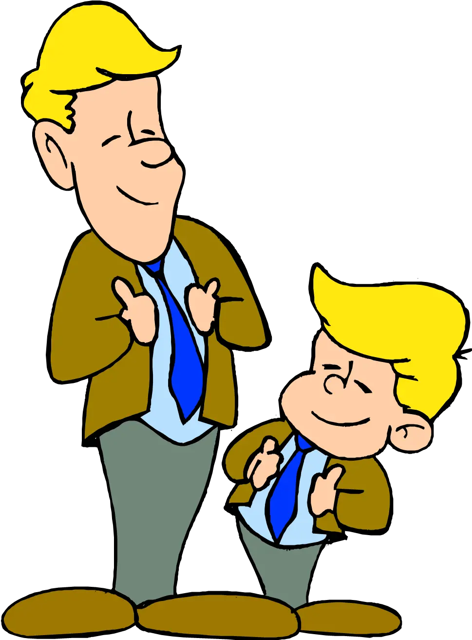 Father And Son Talking Png Transparent Like Like Father Like Son Cartoon Talking Png