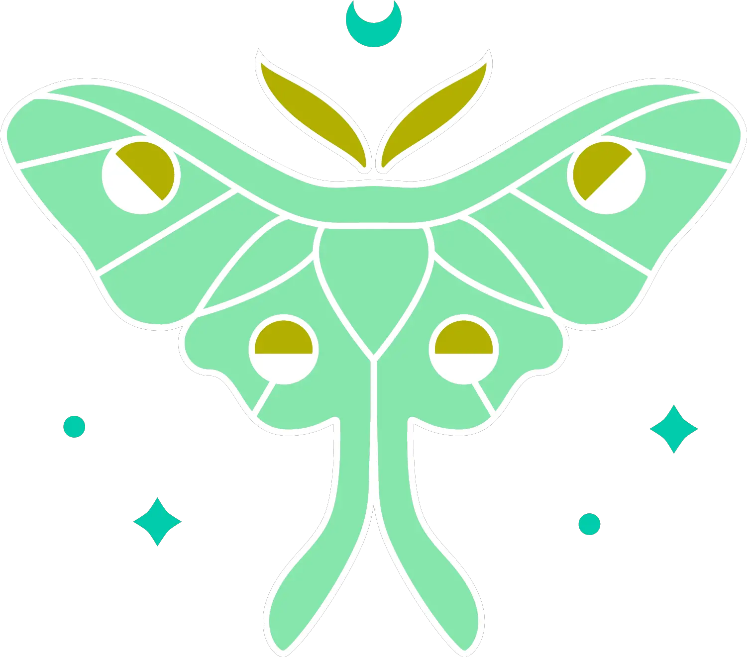 Home Small Magic Ceramics Luna Moth Png Moth Icon
