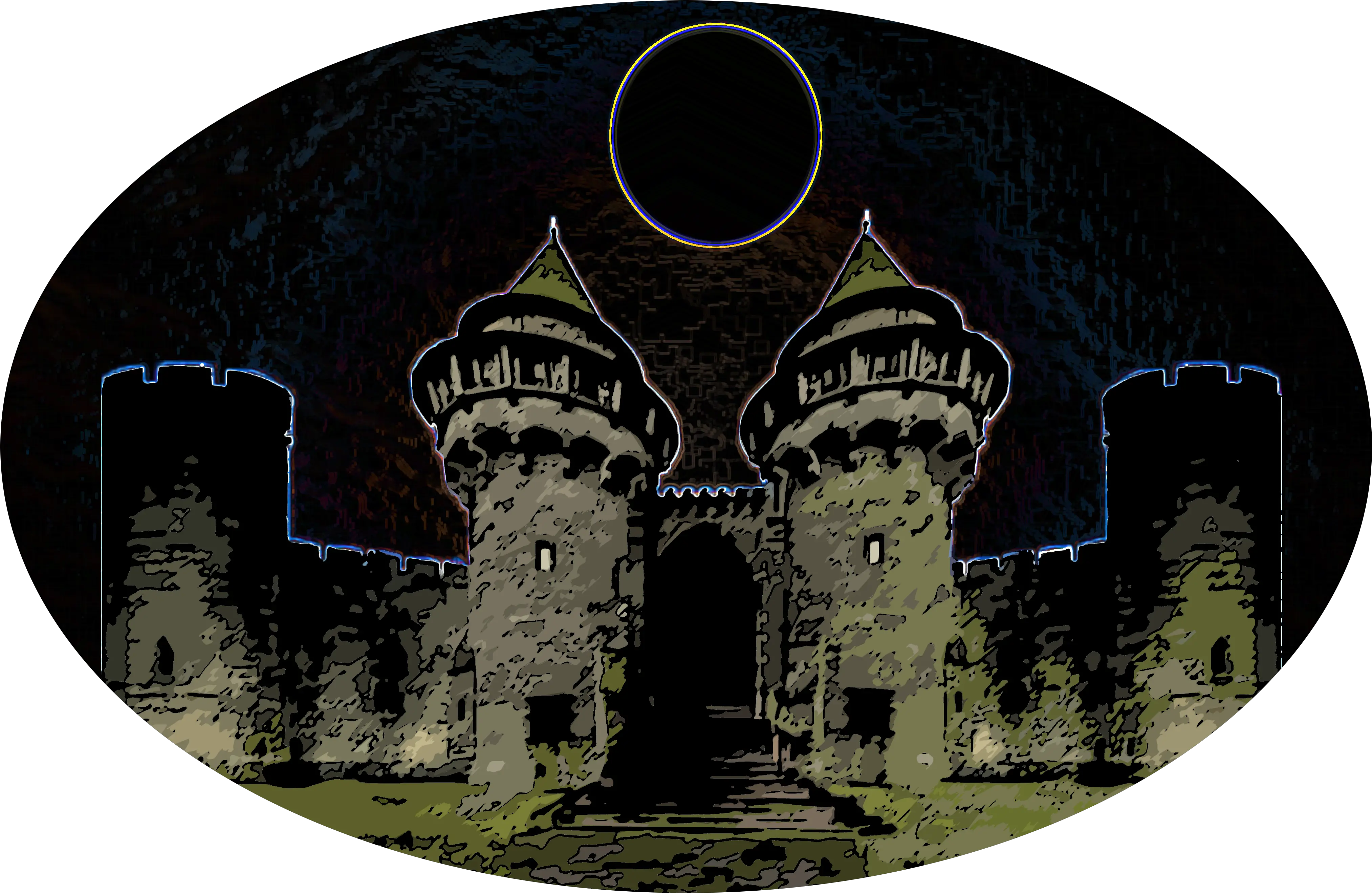 Void Sun Castle Bastion Dark Png Icon