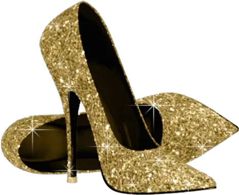 Download Free Gold Shoe Heels High Gold Heels Png Glitter Icon