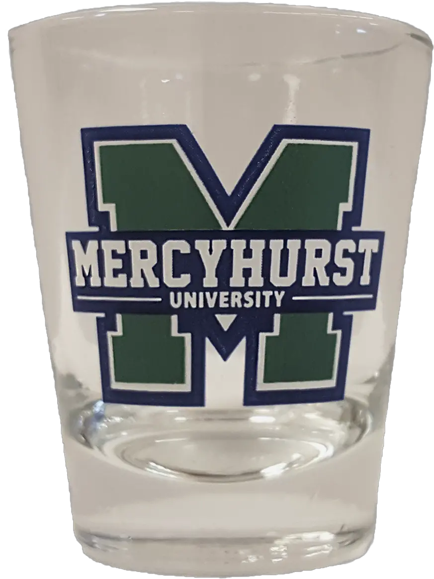 Glassware Shot Glass Wblock M Logo Mercyhurst Mercyhurst University Png Shot Glass Png