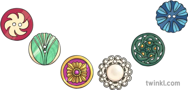 Buttons Illustration Twinkl Decorative Png Buttons Png