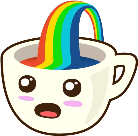 Gen0 Cup With Rainbow Emoji Png Rainbow Emoji Png