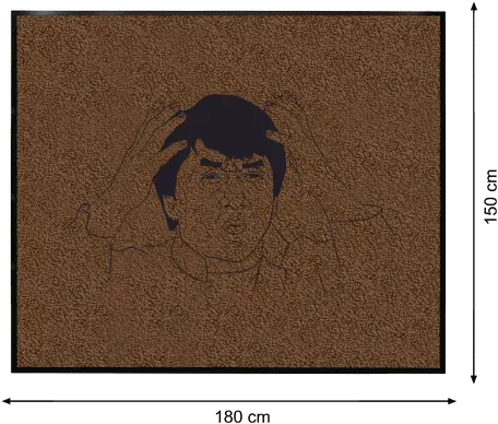 Personalised Printed Doormat 180 X 150 Cm With Printing Jackie Chan Jackie Chan Meme Png Jackie Chan Png