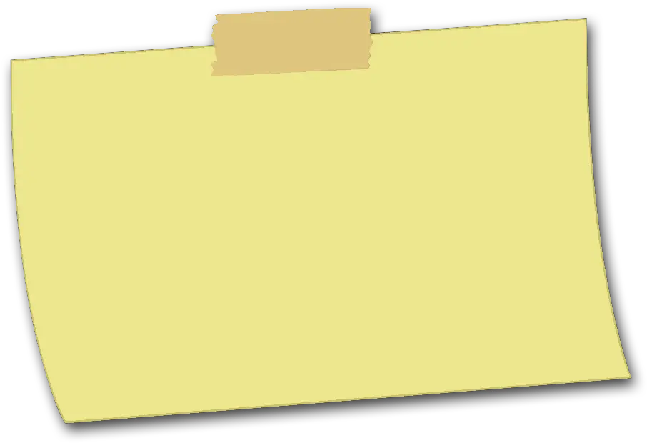 Note Clipart Posted Transparent Free Rectangle Sticky Note Png Notes Png