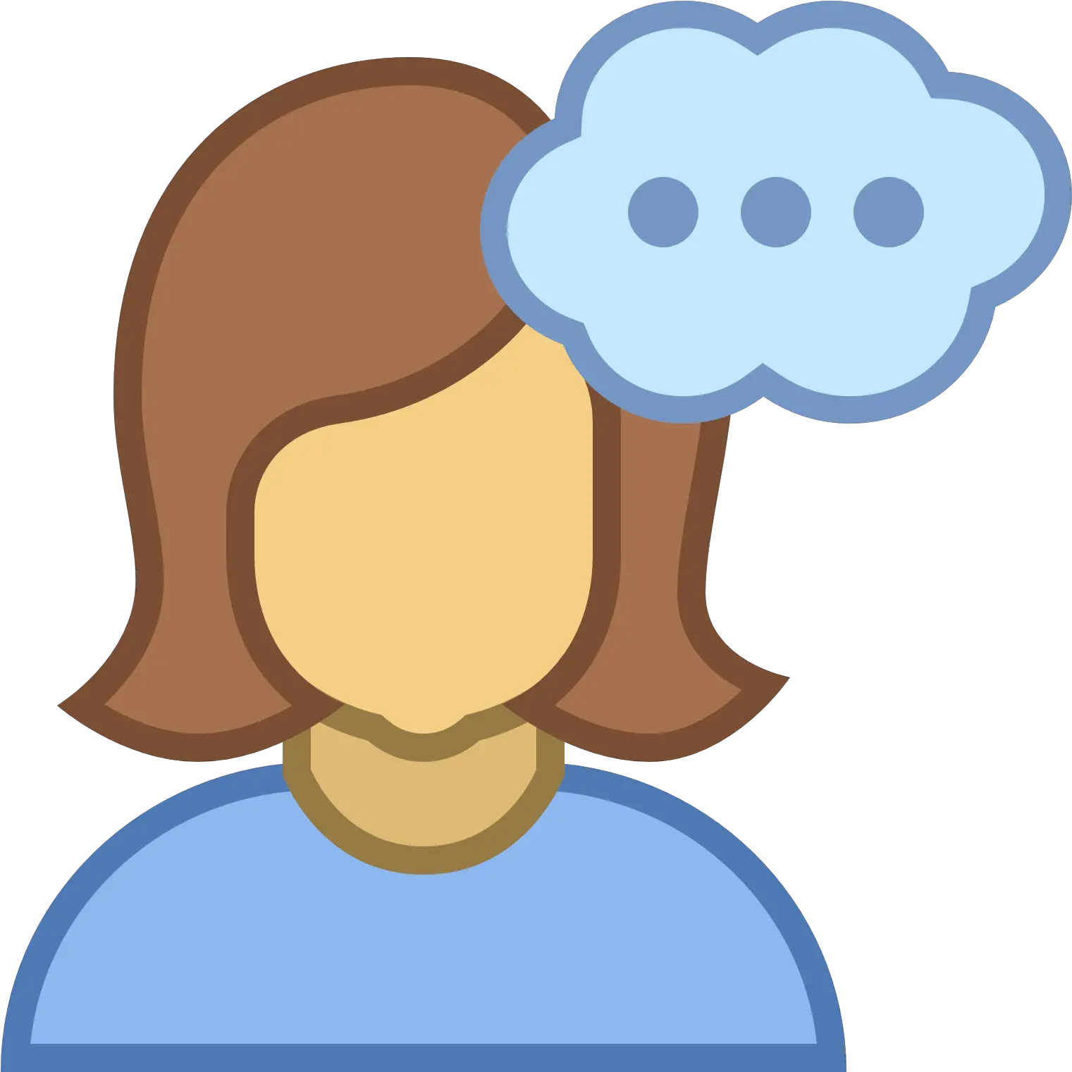 Thinking Female Icon Talking Icon Hd Png Download Full Talk Icon Png Transparent Talking Icon Png