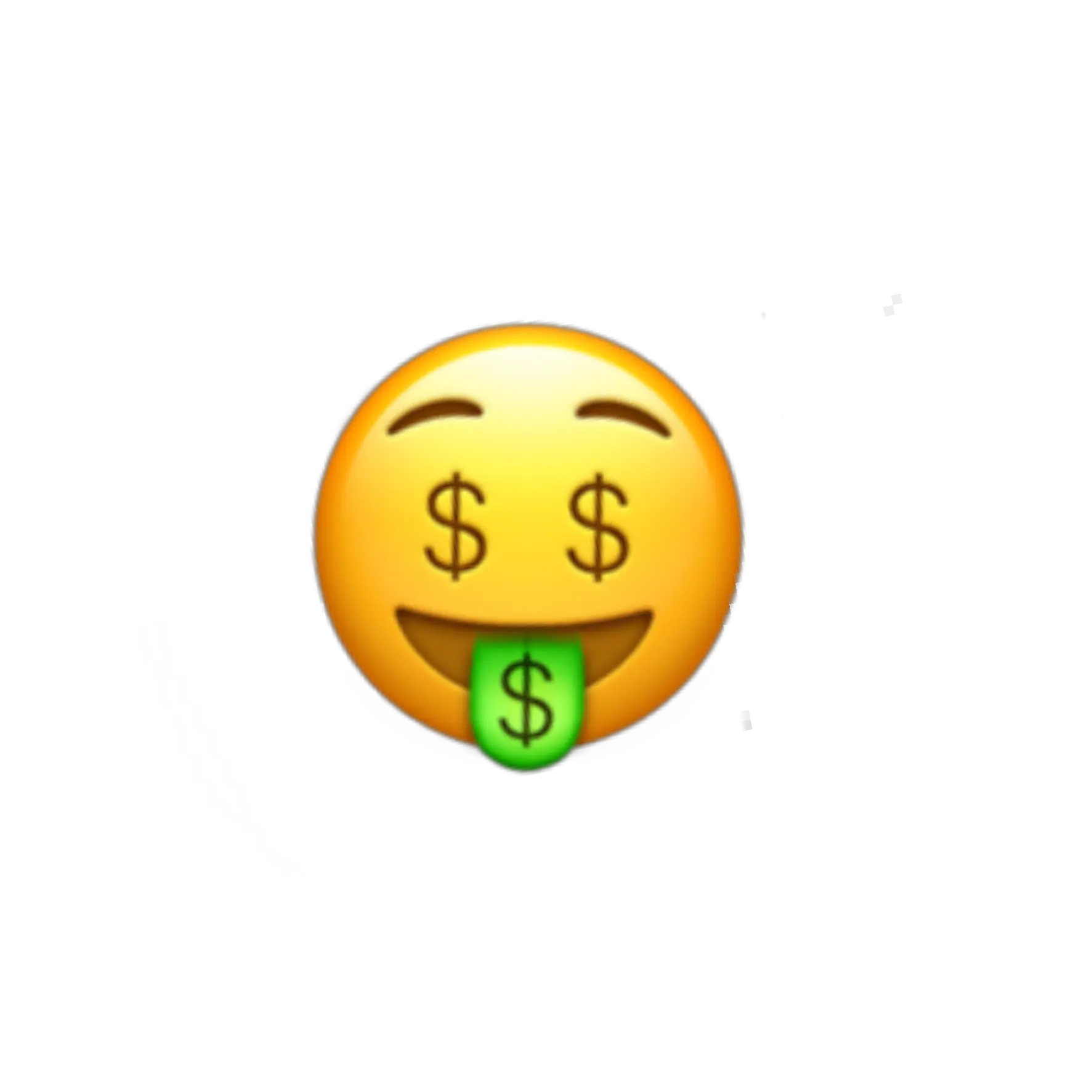 Download Money Face Emoji Moneyeyes Smiley Png Random Png