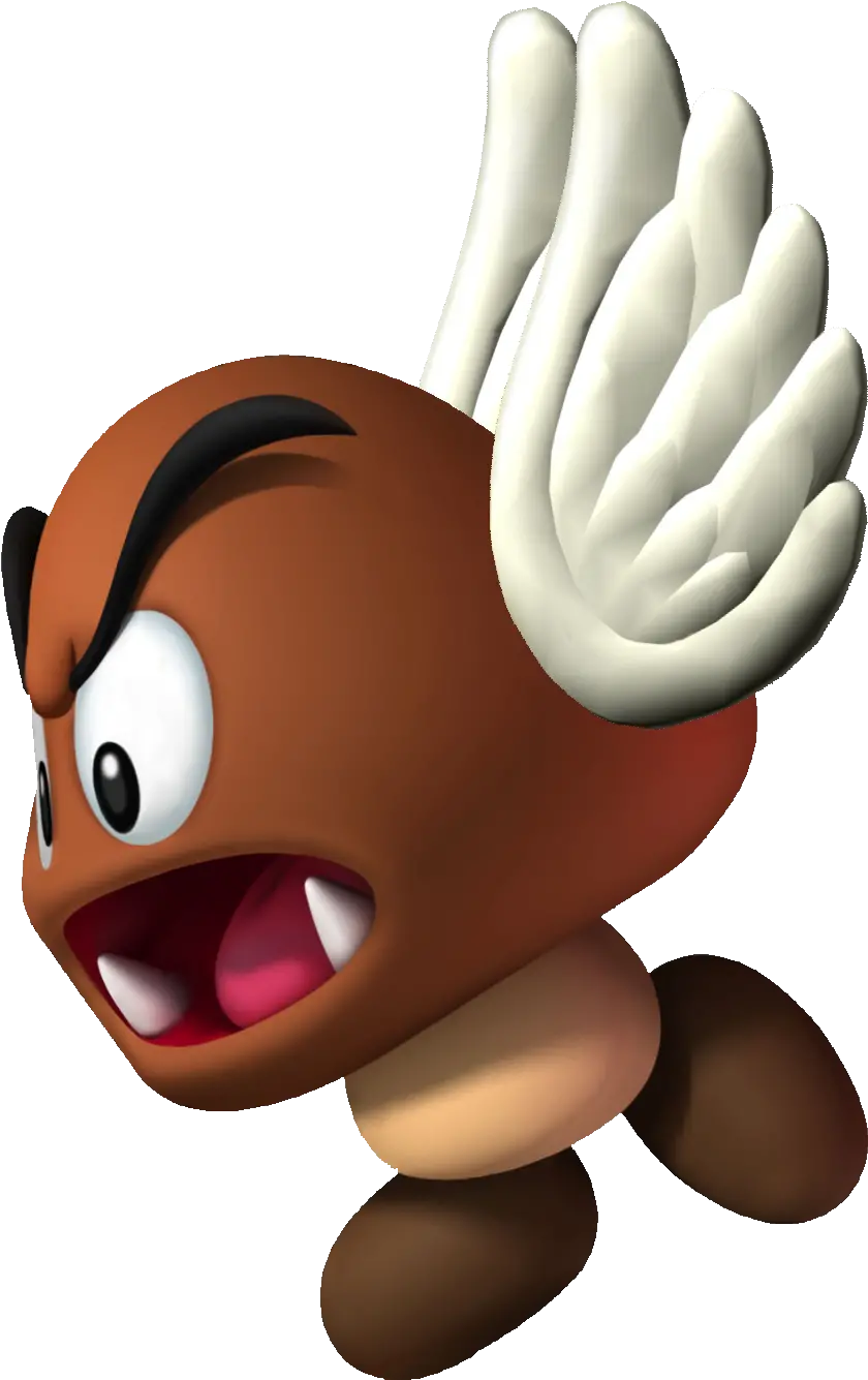 Goomba Transparent Flying Picture Goomba Mario With Wings Png Goomba Png