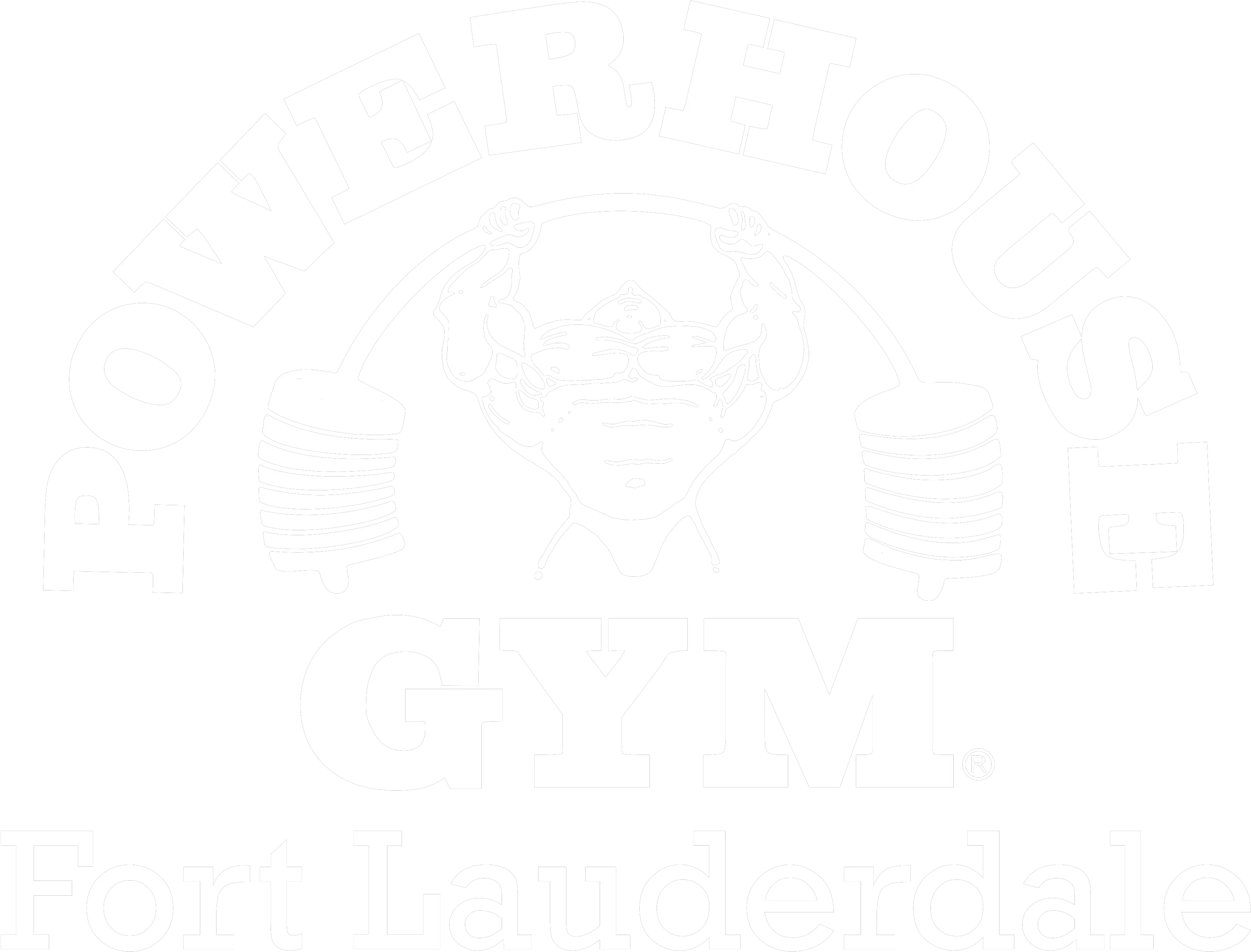 Pg Logo White Min Best Gym In Fort Lauderdale Powerhouse Gym Png Gym Logo