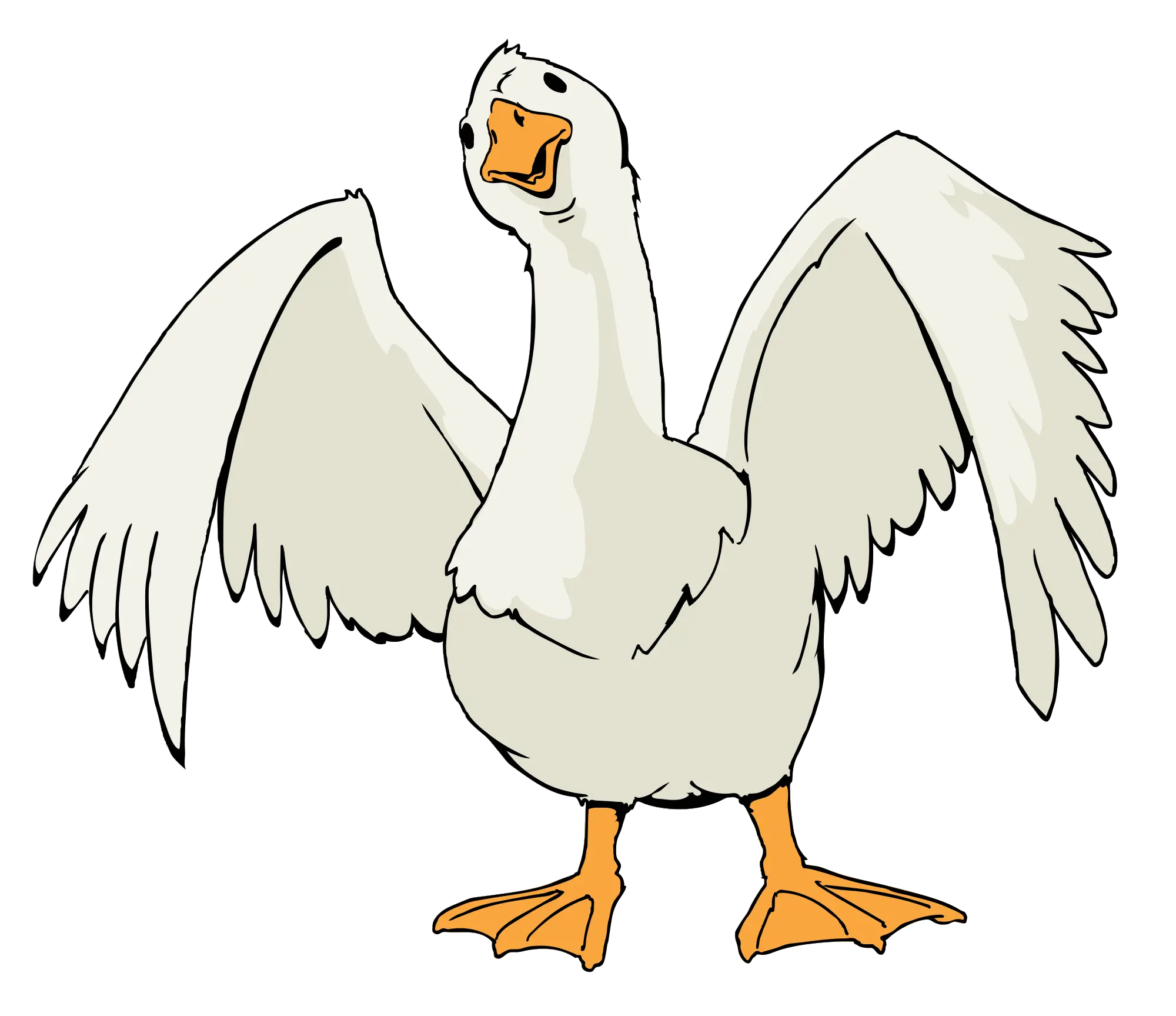 Clipart Farm Goose Transparent Goose Web Characters Png Goose Transparent