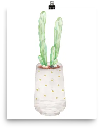 Download Cute Lil Cactus Poster Flowerpot Png Cute Cactus Png