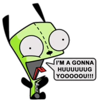 Invader Zim Gir Invader Zim Hug Png Gir Png