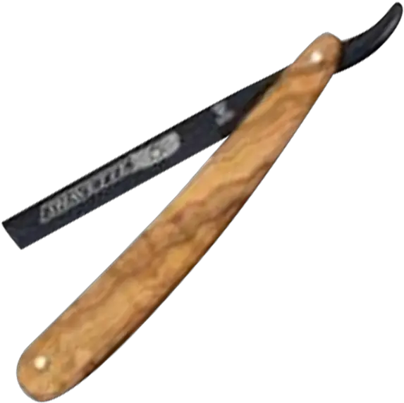 Dovo Shavette Olive Wood Straight Razor Marking Tools Png Straight Razor Png