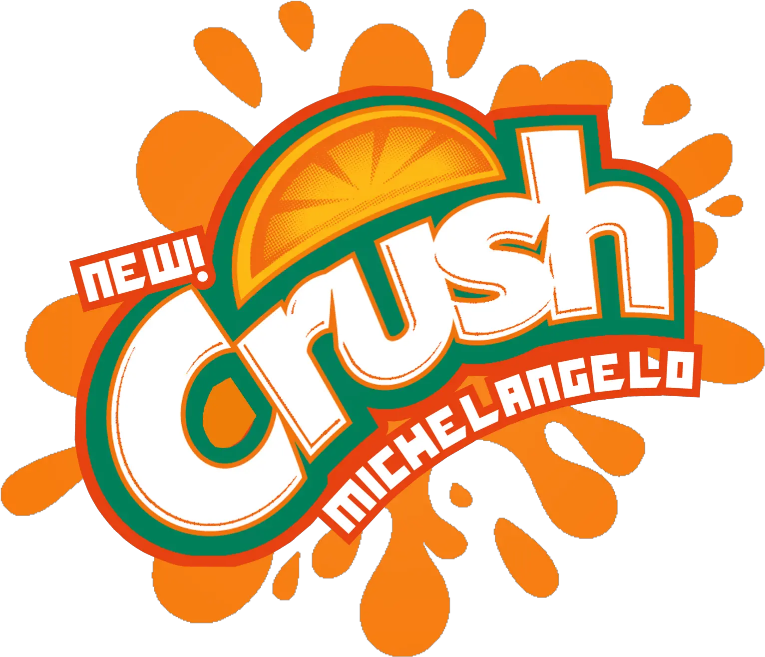 Michelangelo Crush Soda Png Tmnt Logo