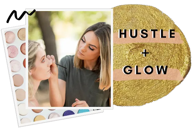 Hustle Glow Girl Png Yellow Glow Png