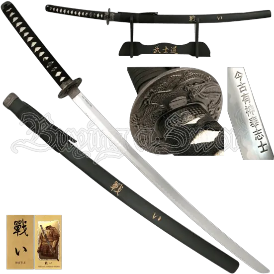 Battle Katana With Display Stand Hanzo Hattori Samurai Sword Png Katana Transparent