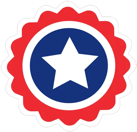 Round Star Usa Flag Label Transparent Png U0026 Svg Vector File Cute Bakery Labels American Flag Clip Art Png