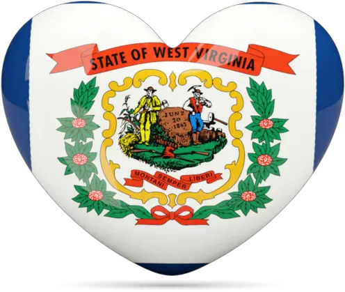 Heart Icon Illustration Of Flag Ofu003cbr U003e West Virginia West Virginia Seal Png Va Icon