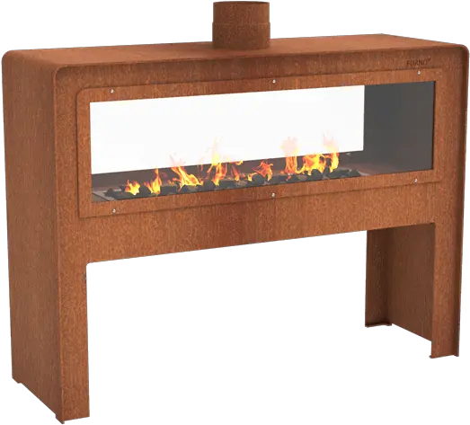 Forno Fireplace Brann Icon Cortensteel Doorkijkgashaard Cortenstaal Png Vb Icon