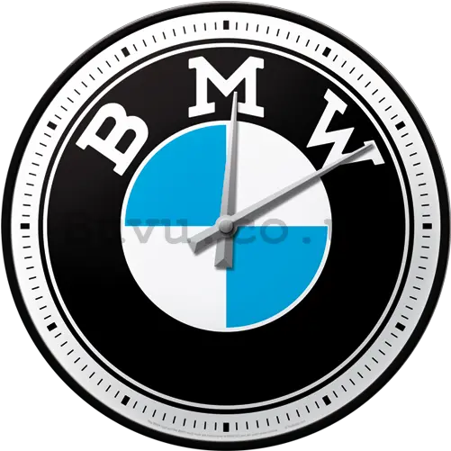 Retro Wall Clocks Bmw Badge Key Ring Png Bmw Logo