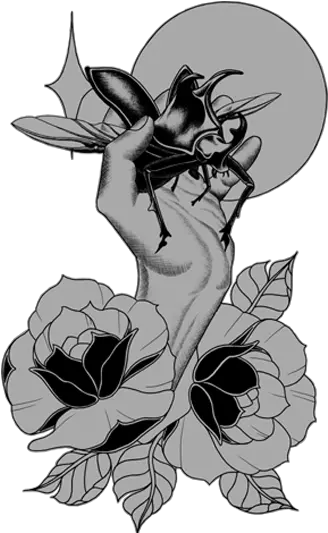 Luco Tattoo Rose Skull Japanese Tattoo Png Japanese Tattoo Png